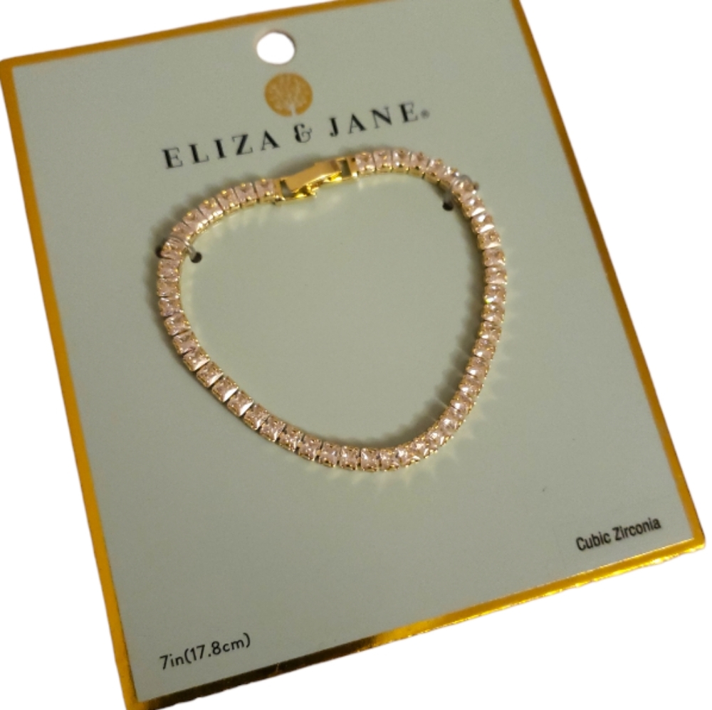 B2G1 Eliza & Jane Cubic Zirconia Tennis Bracelet